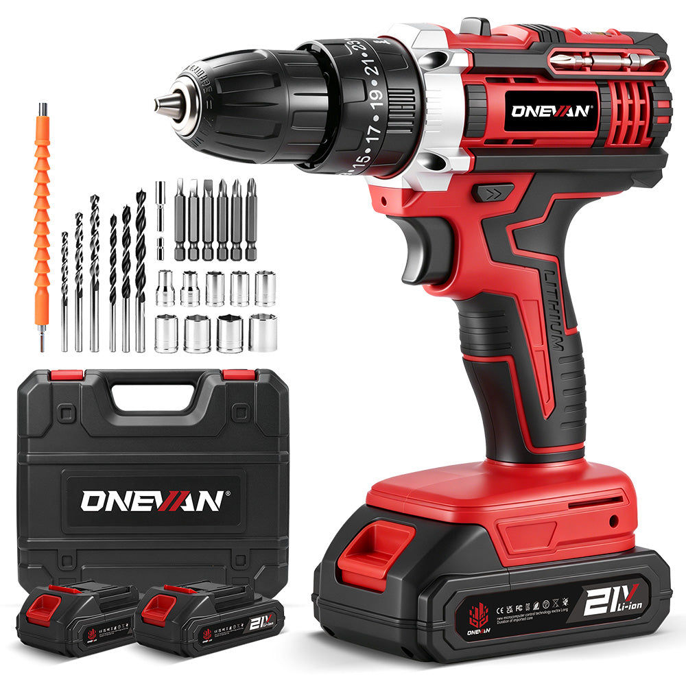 ONEVAN Home Improvement trapano avvitatore 38Nm 24pz blu