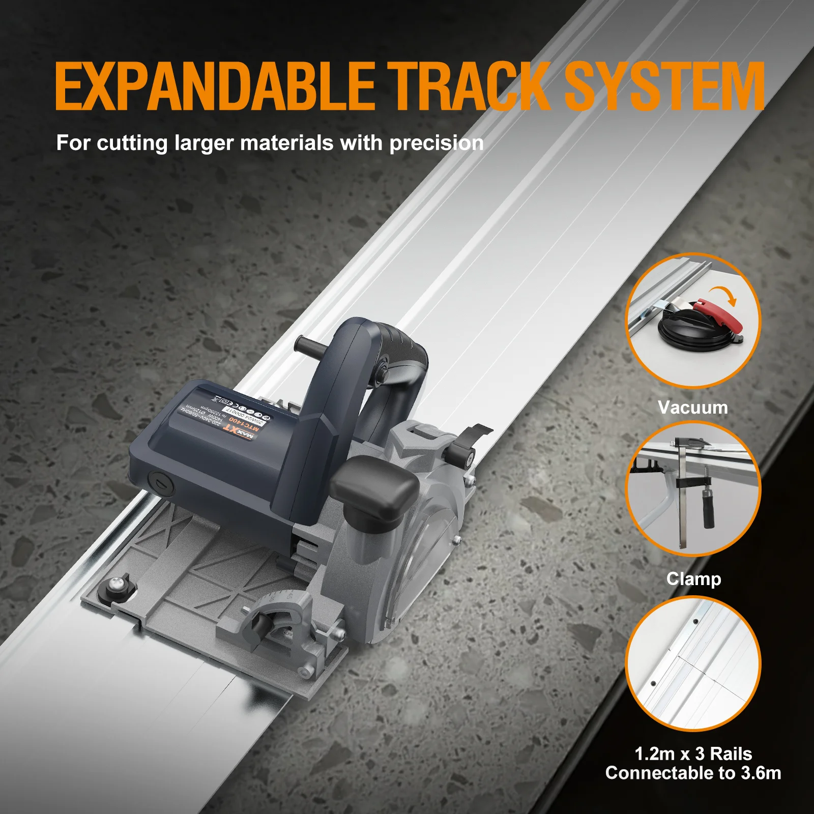 MAXXT MTC1400 Tagliapiastrelle 1400W 125mm 1,5m