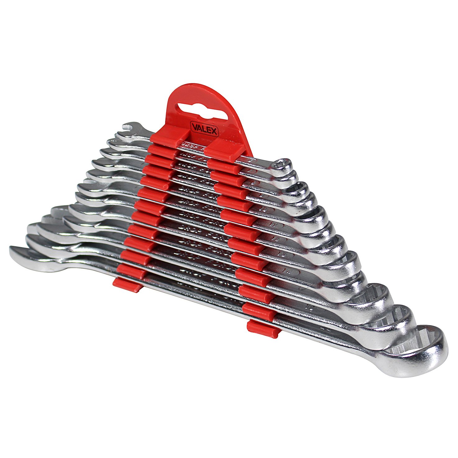 Valex Set 12 Chiavi Combinate 6-22 mm Acciaio Satinato