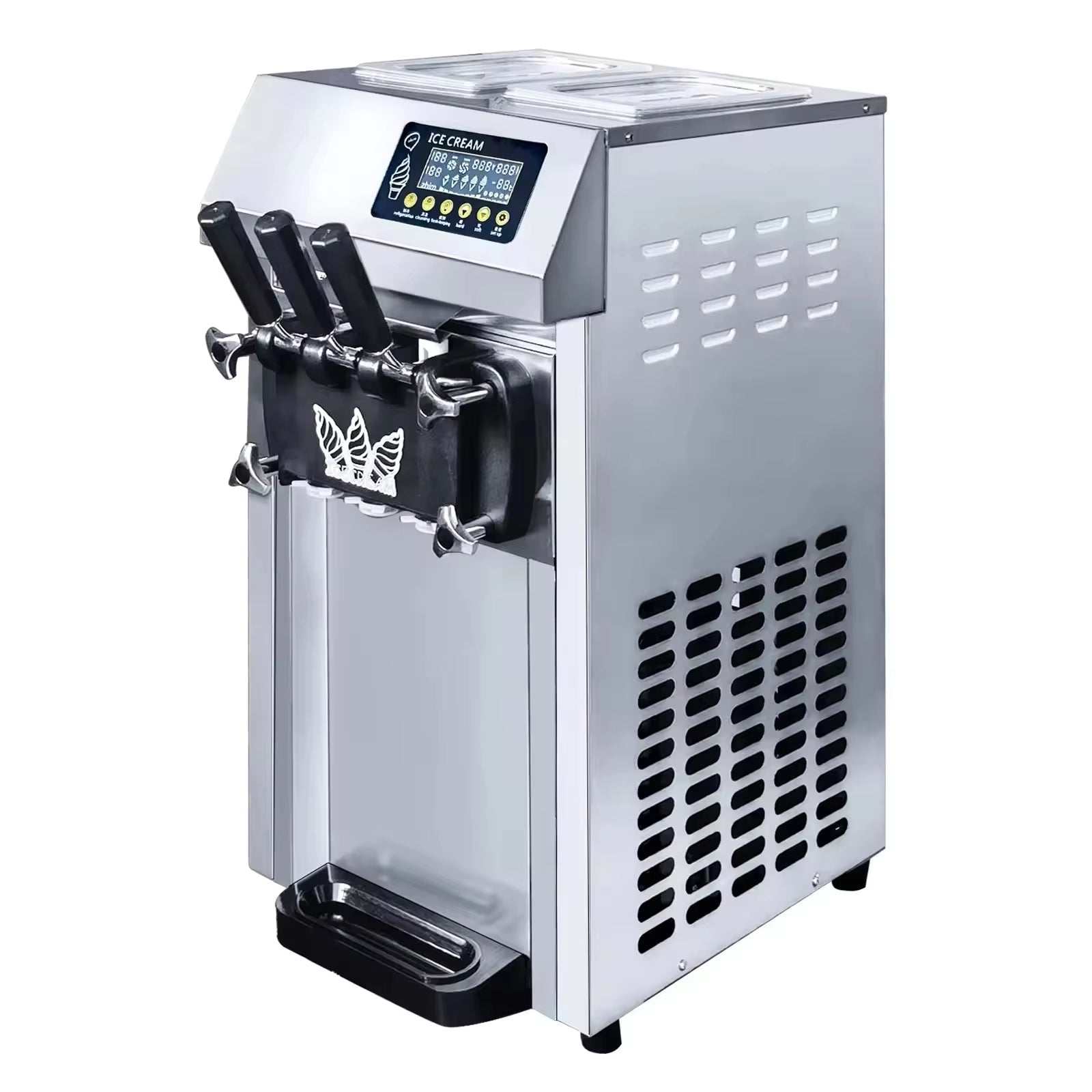 Sihao Ice Cream Maker macchina gelato soft 18L/H 3 gusti
