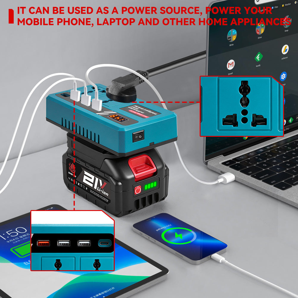 ONEVAN Home Appliances Inverter Portatile 120W per 18V