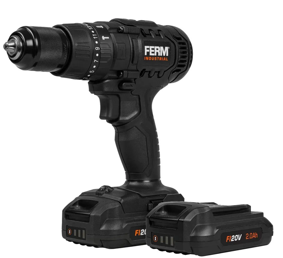 FERM CDM1147P Trapano a batteria 20V 50Nm 2x2,0Ah