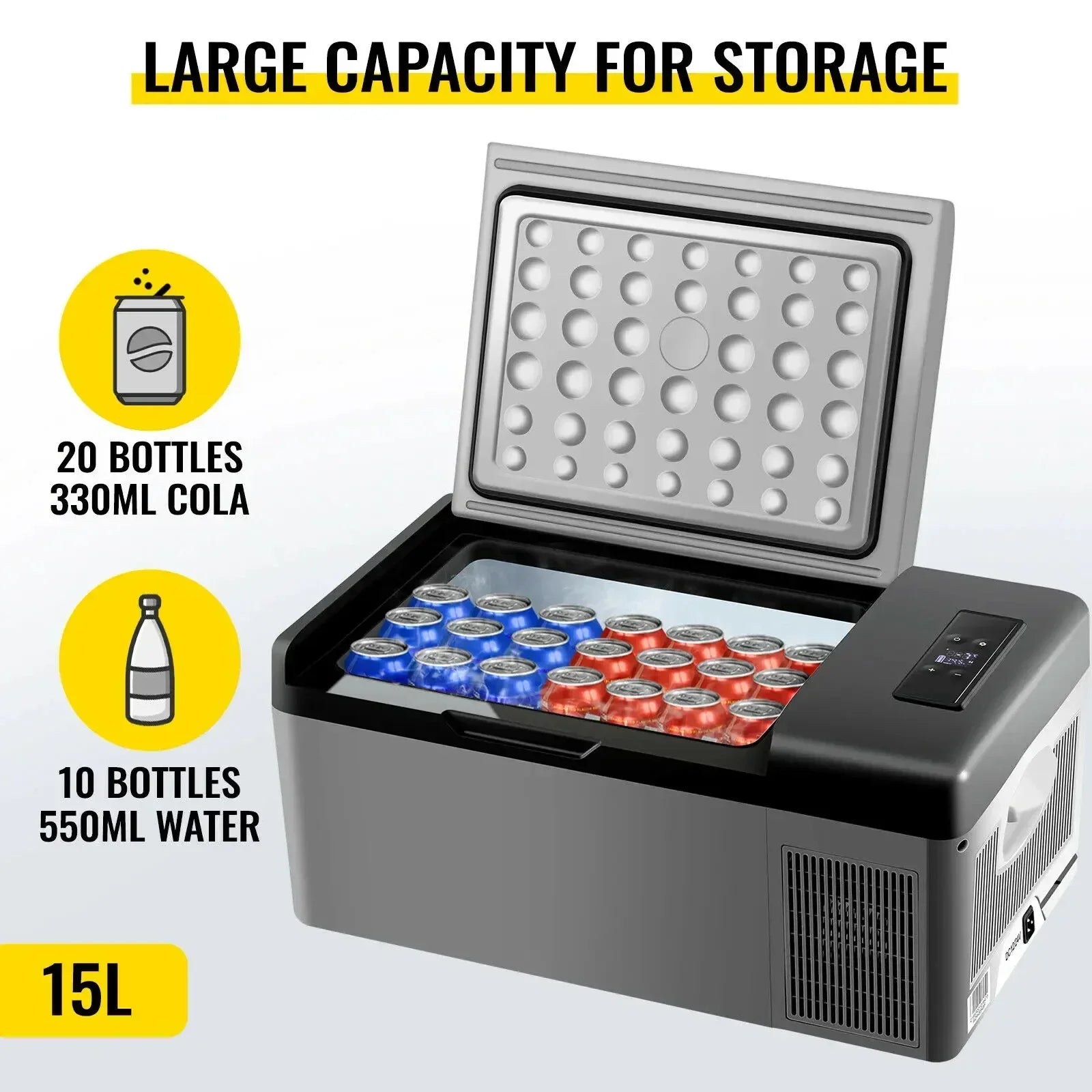 Sihao Car Fridge frigo auto 15L 12V/24V -20°C