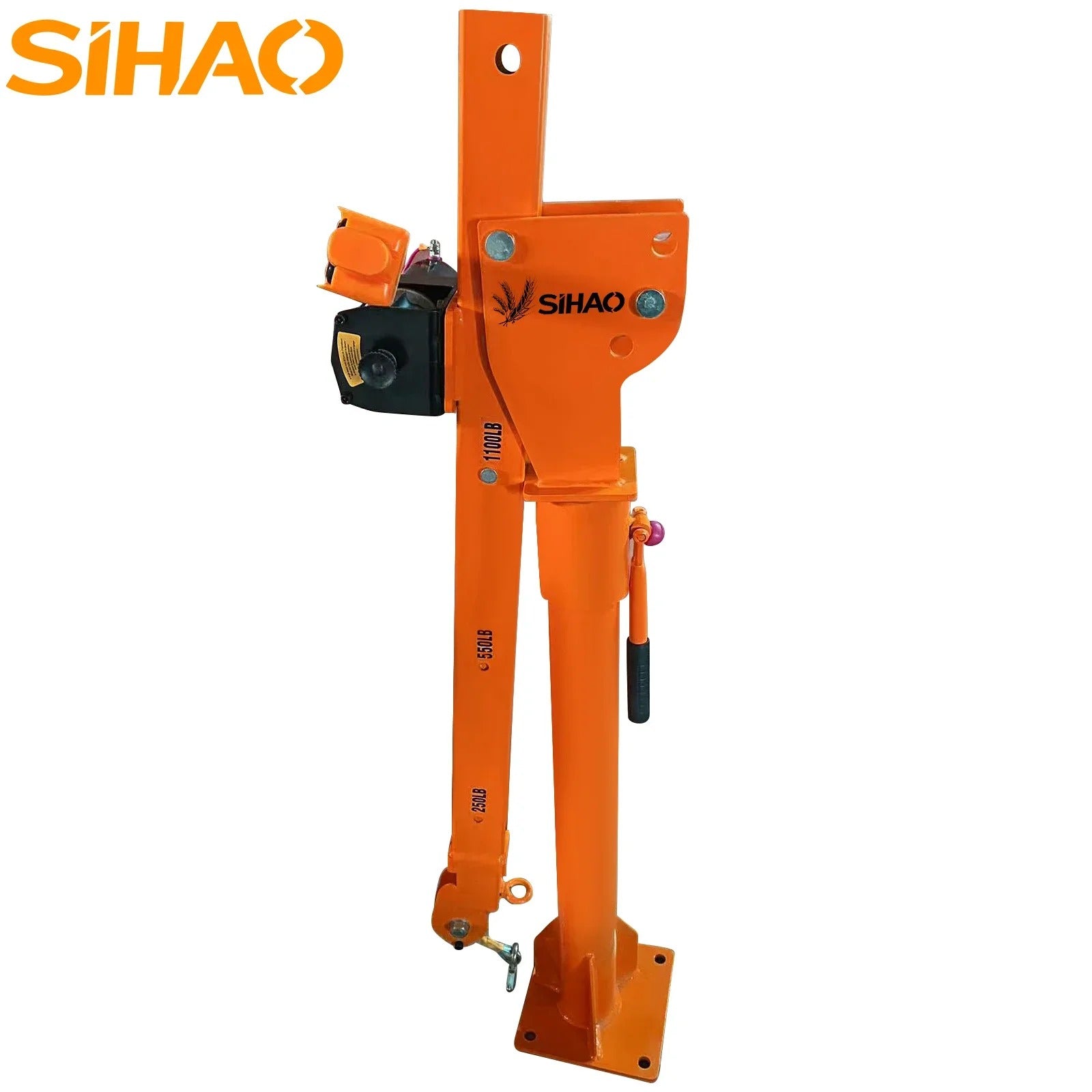 Sihao Winches Gru Camion 3500lbs con Verricello 1100lbs 360°