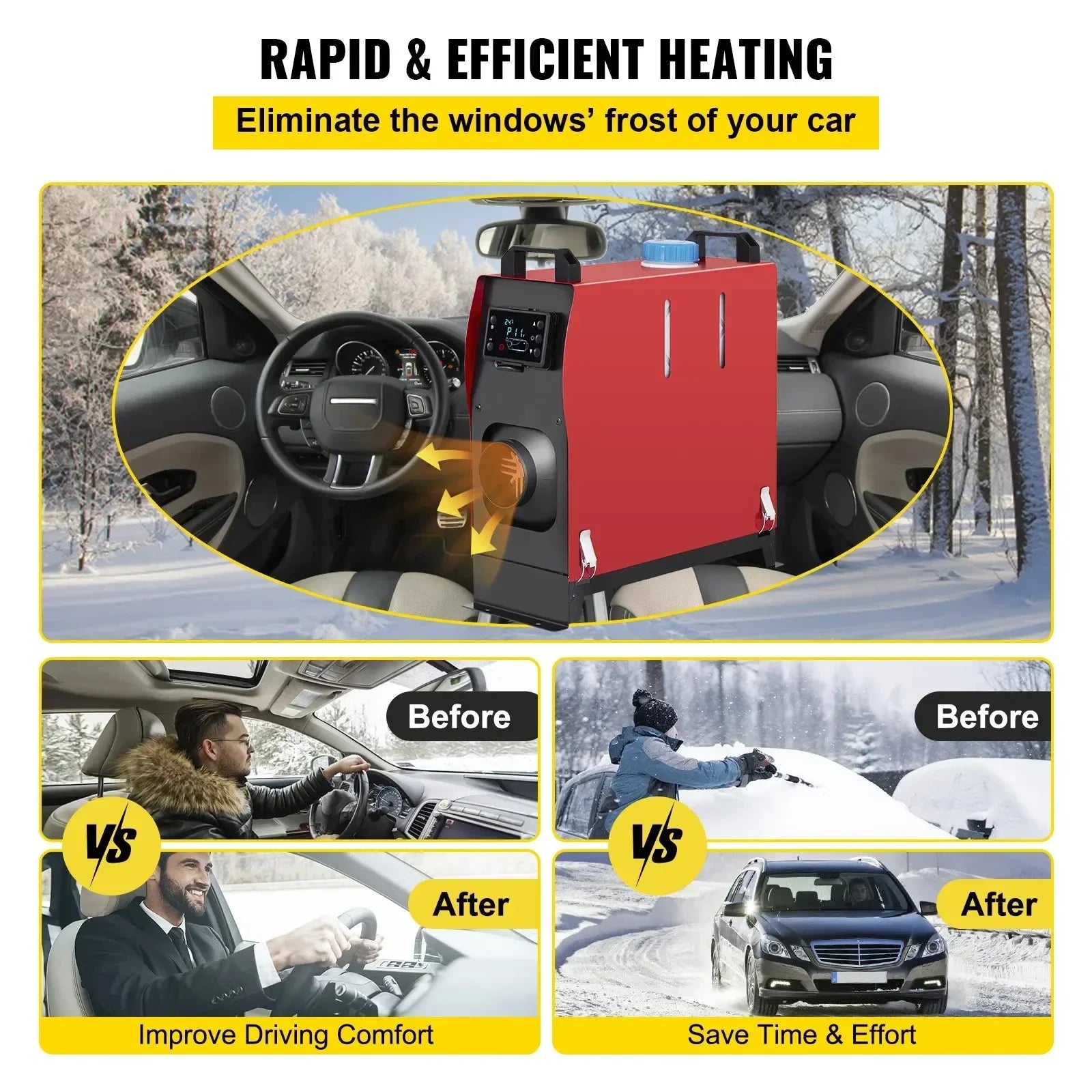Sihao Automotive Riscaldatore Diesel 8KW 12V LCD Camper