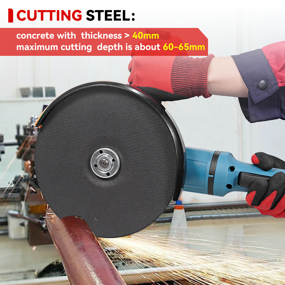 ONEVAN Woodworking Tools smerigliatrice 180mm 1800W 2 batterie