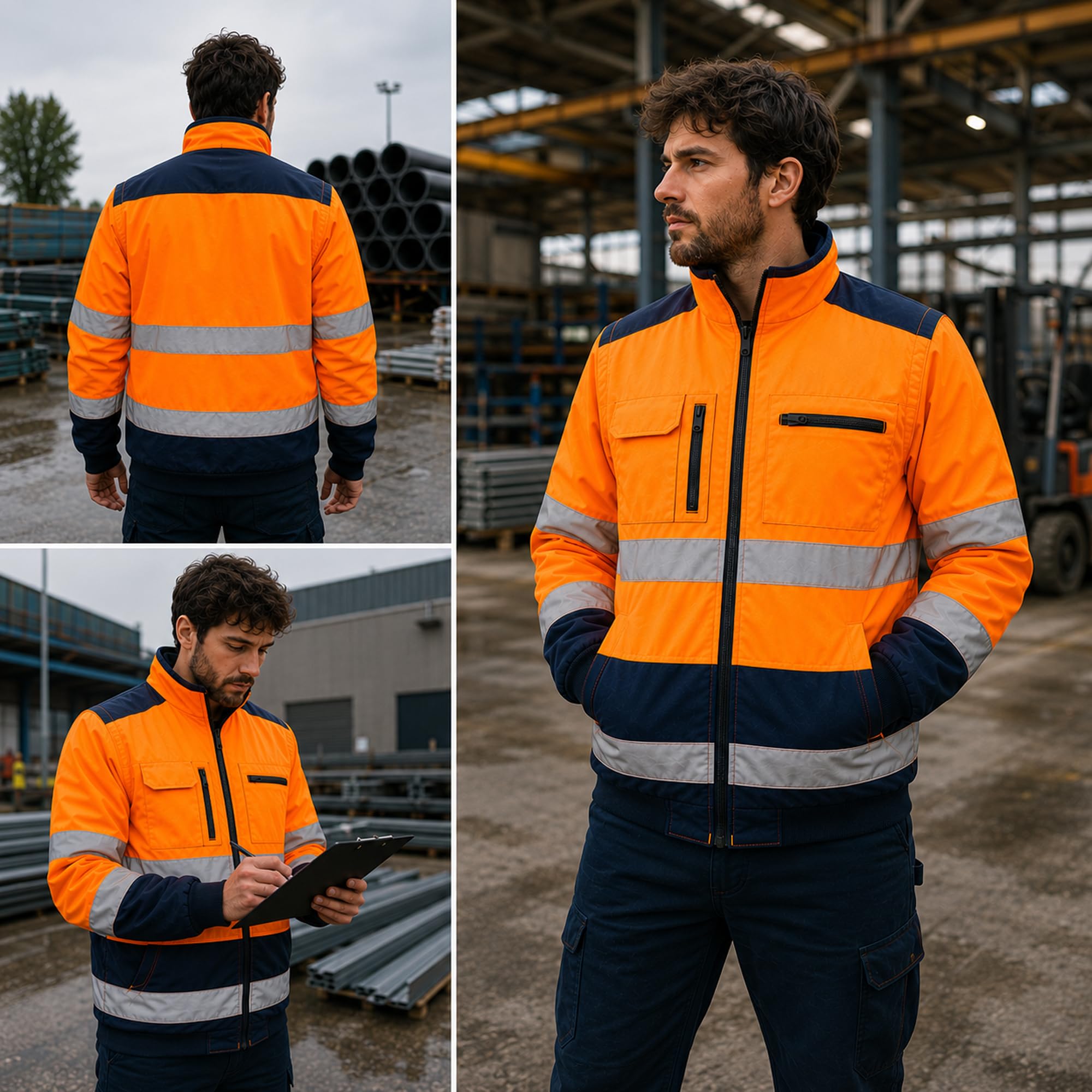 Ventux Giacca Alta Visibilità Softshell XXL Antipioggia