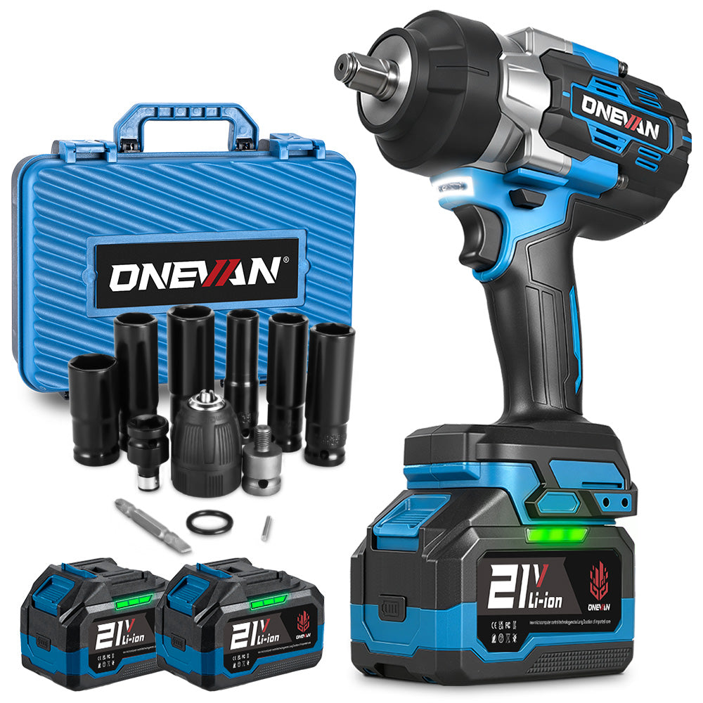 ONEVAN Automotive Tools Chiave Impulsi 1/2" 2800N·m Rossa