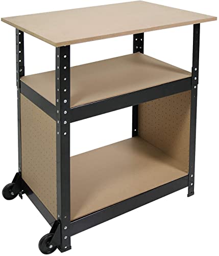 Valex 1610054 Banchetto Lavoro 3 Piani 69 cm con Ruote