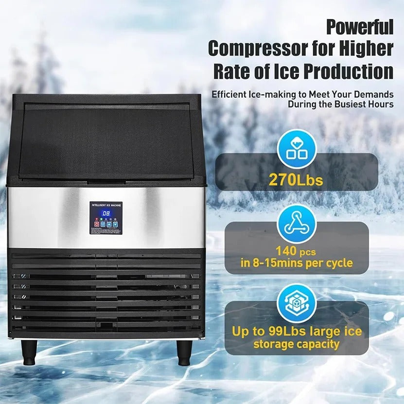 Sihao Ice Cream Maker macchina ghiaccio 120kg/24h