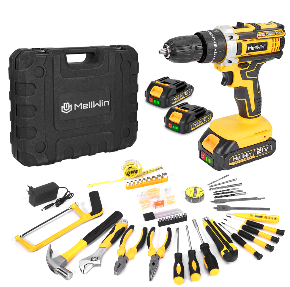 ONEVAN Trapano Percussione 45N·m 18V con 45 Accessori