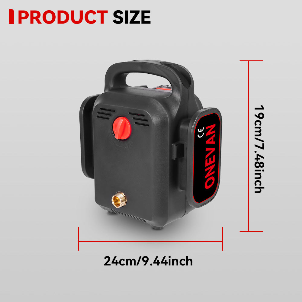 ONEVAN Automotive Tools Idropulitrice a Batteria 15Bar 2Batt