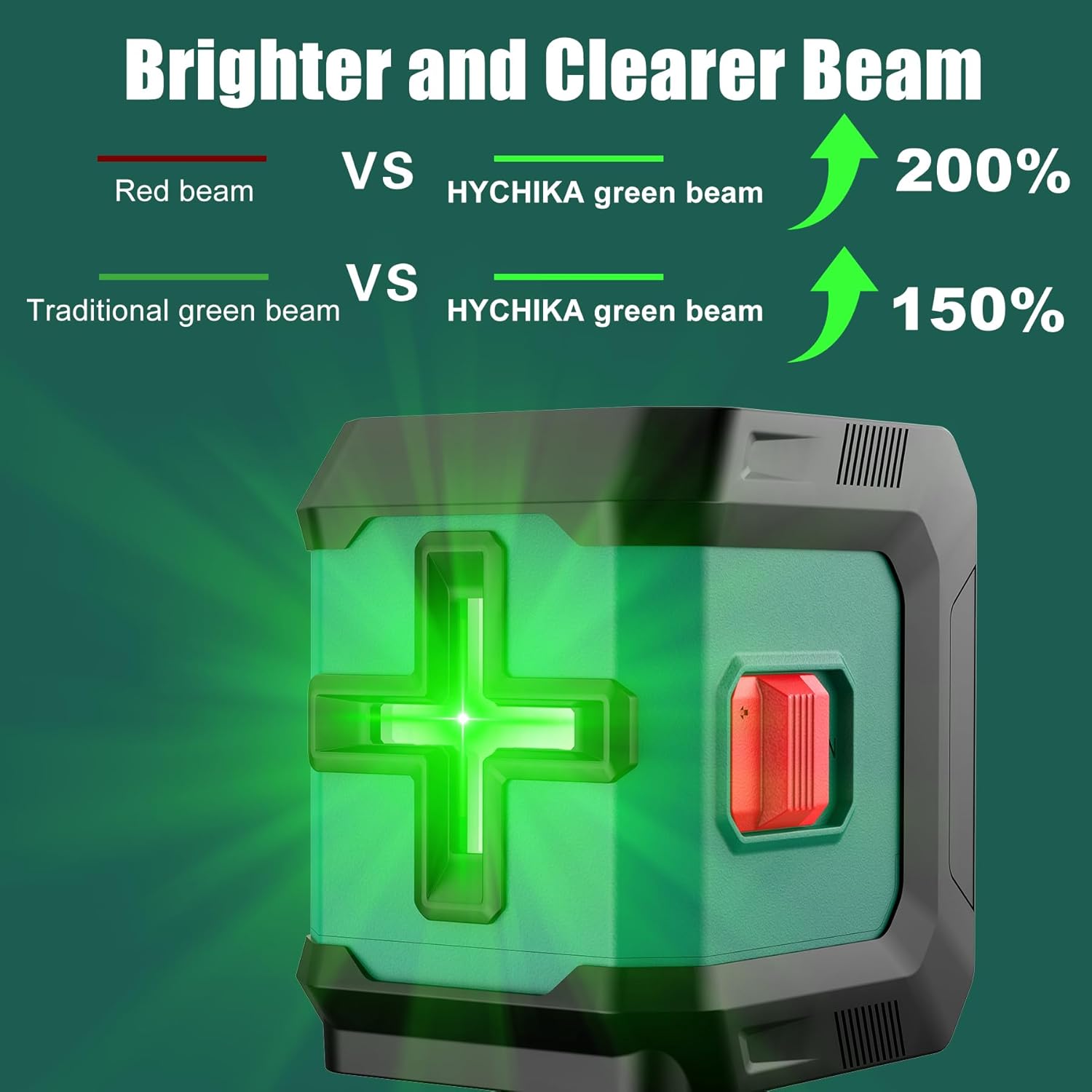 HYCHIKA Livella Laser Verde Autolivellante 15m Treppiede