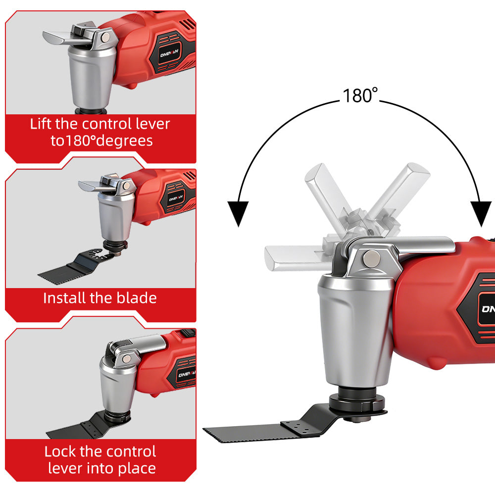 ONEVAN Woodworking Tools multitool oscillante 18V 2 batterie EU