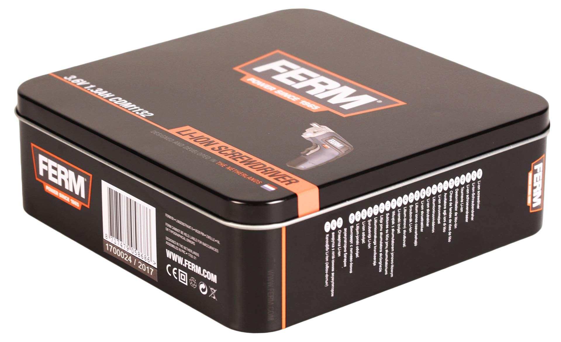FERM CDM1132 avvitatore batteria 3,6V set 27 pezzi