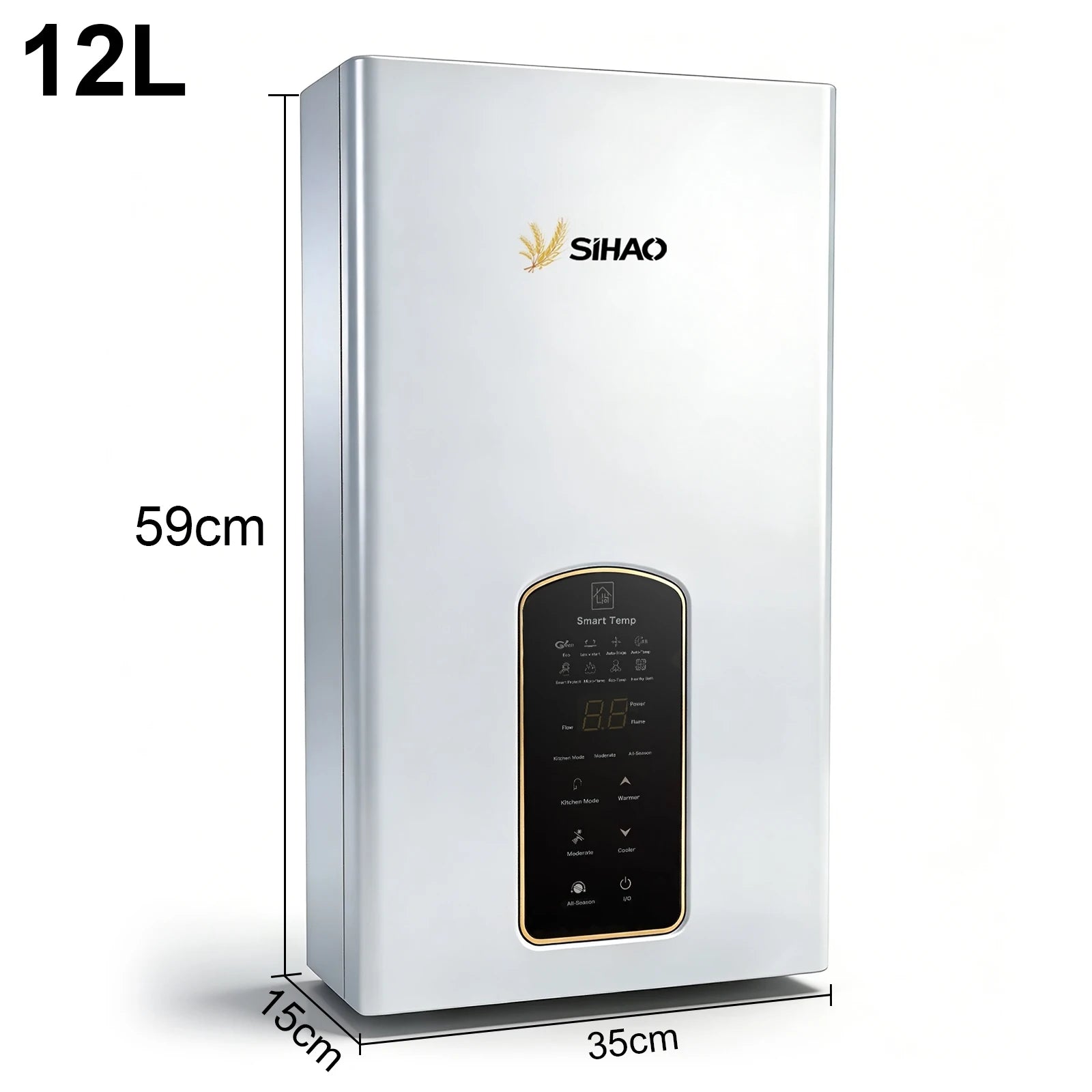 Sihao Home Appliance Scaldabagno Gas Istantaneo 10L Rame