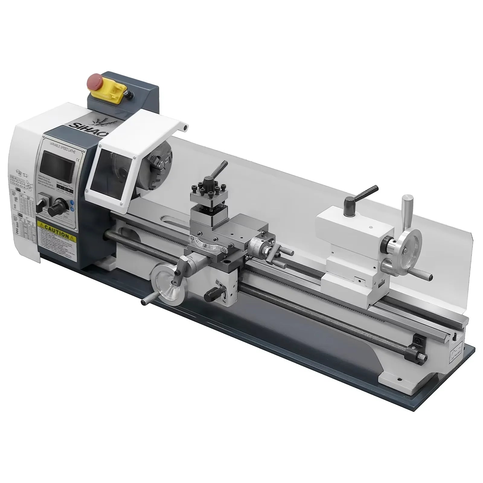 Sihao Lathe Mini Tornio Metalli 1500W 220x500mm con Logo