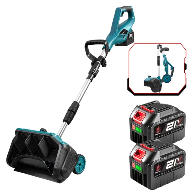 ONEVAN Garden Tools pala neve 12" brushless pieghevole ruote