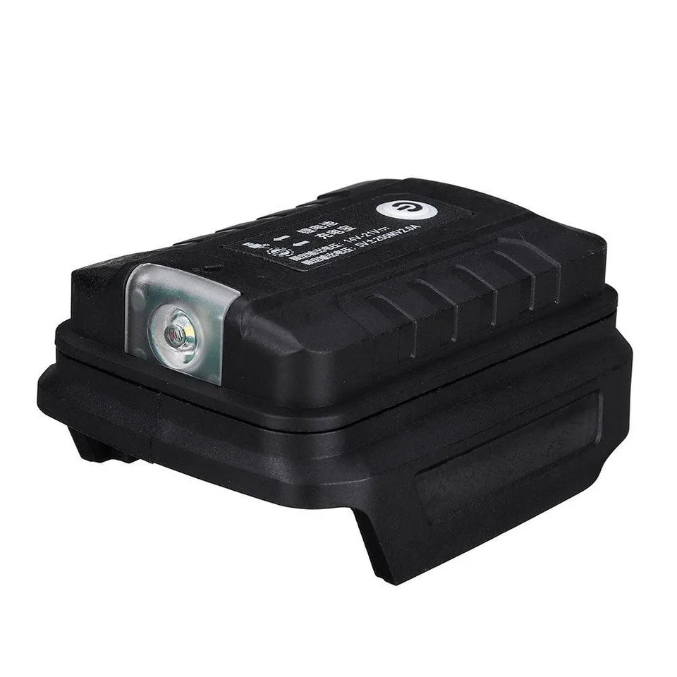 ONEVAN Tool Accessories Adattatore Batteria-USB Doppia USB nero