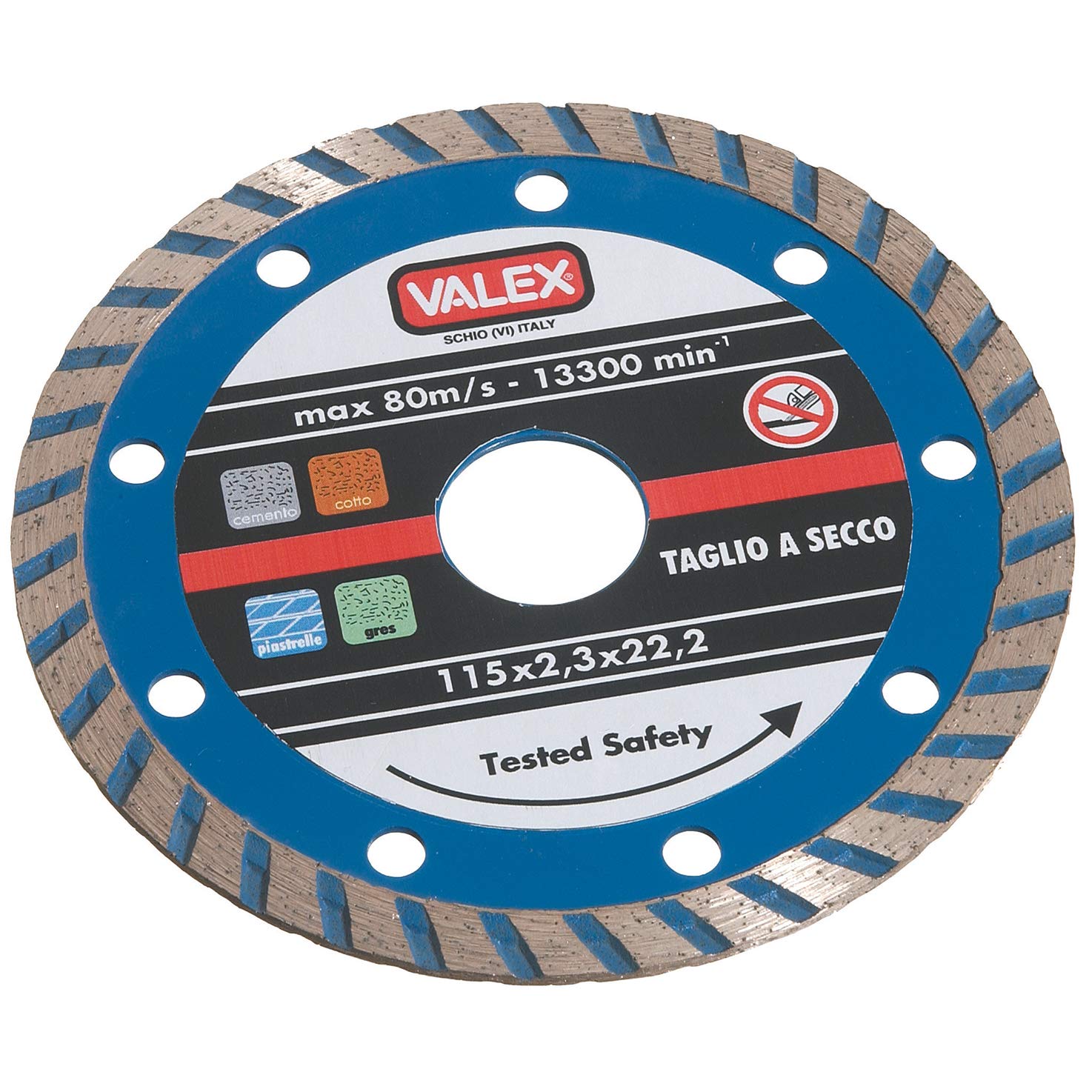 Valex Disco Diamantato Turbo Blu 115mm Smerigliatrice