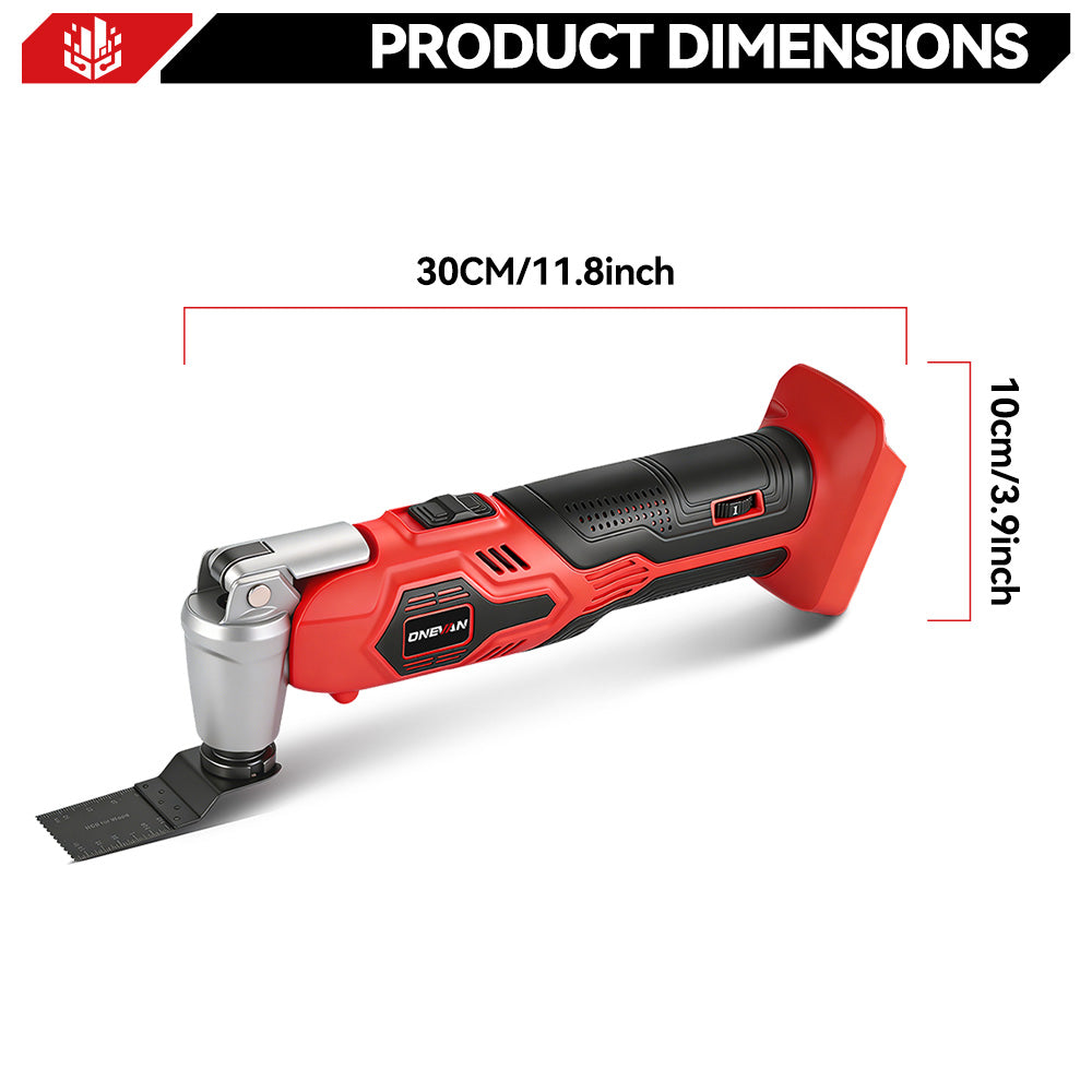 ONEVAN Woodworking Tools multitool oscillante 18V 2 batterie EU