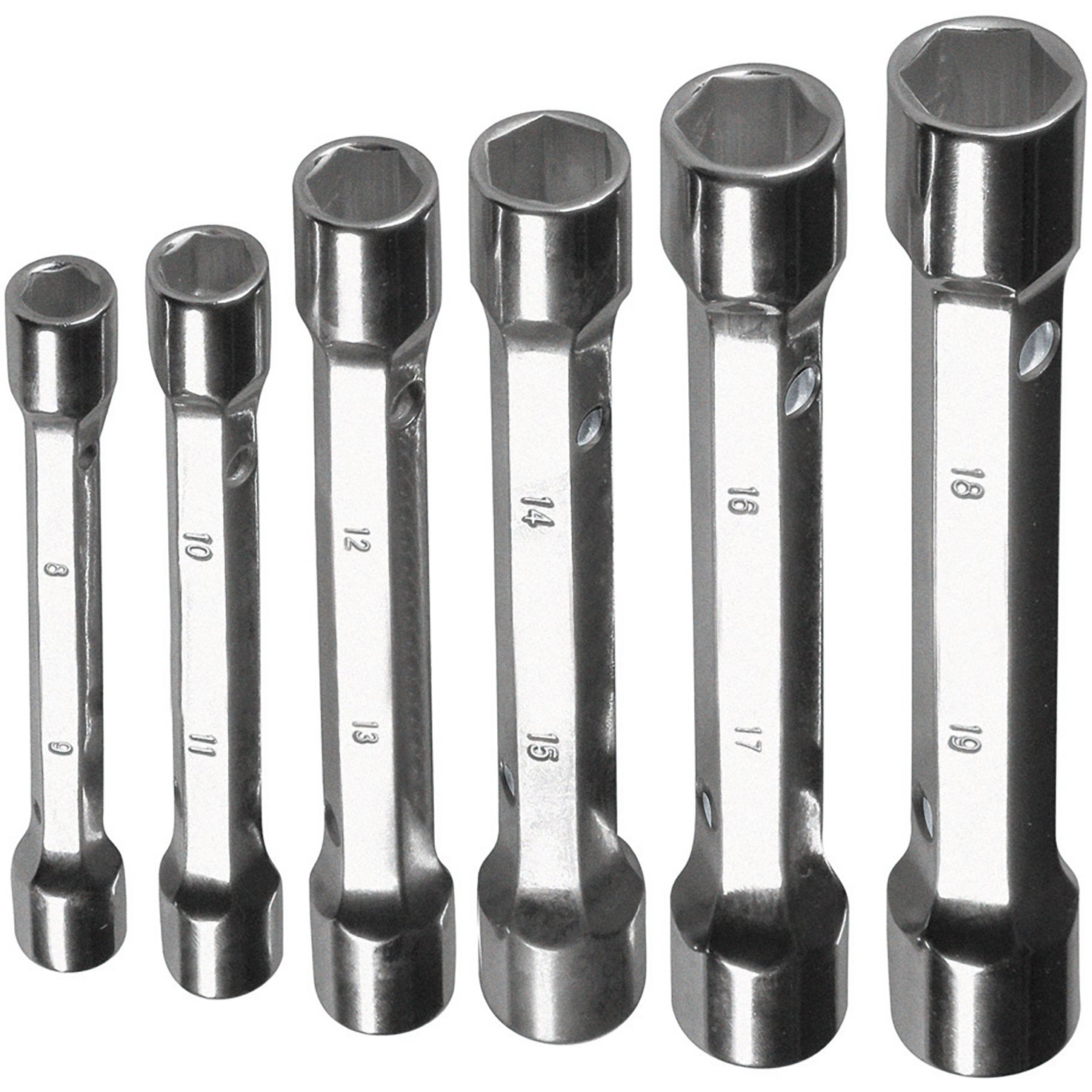 VALEX chiavi a tubo doppie pesanti set 6 pezzi
