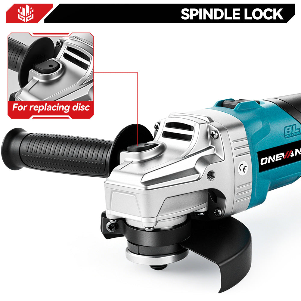 ONEVAN 125mm Smerigliatrice Angolare Brushless Solo Corpo 18V