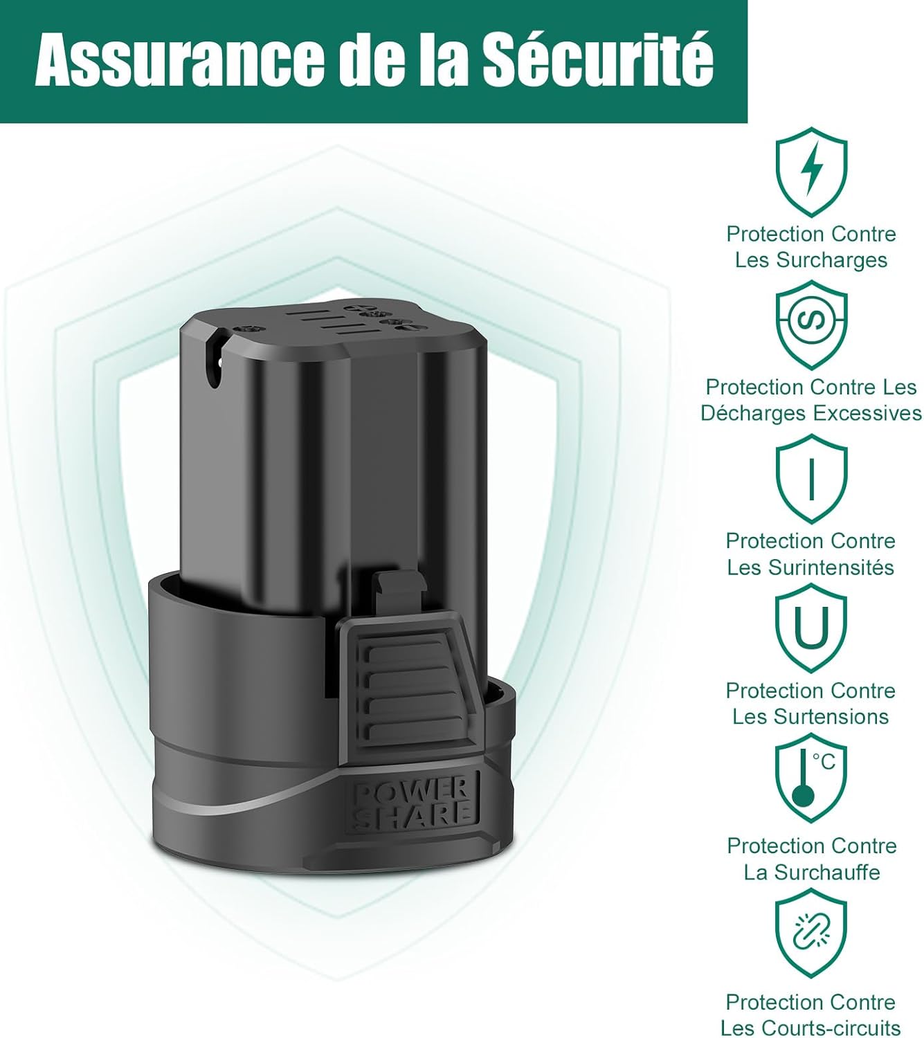 HYCHIKA Batteria Trapano 16.8V 1500mAh NBT-CD-16.8A-BL