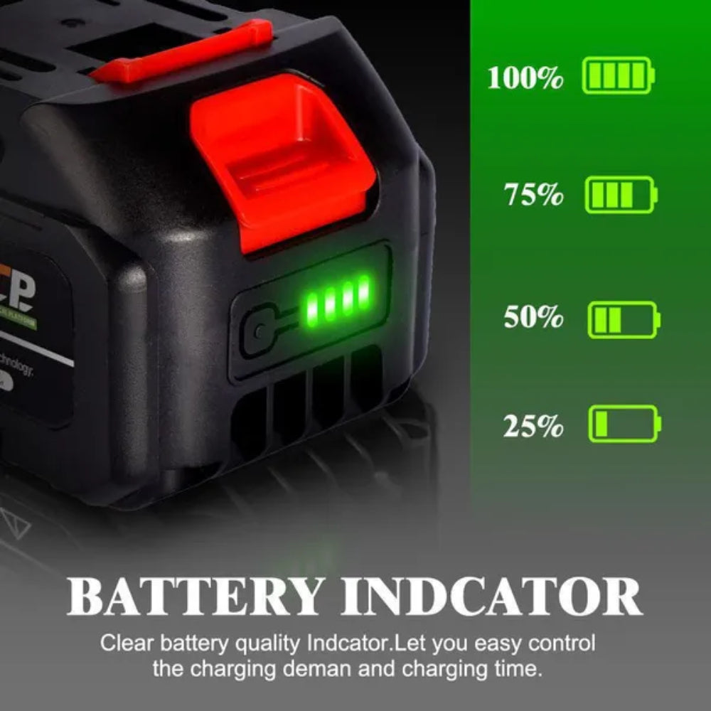 ONEVAN Batteria 18V 388VF 3.0Ah Li-Ion con Caricatore