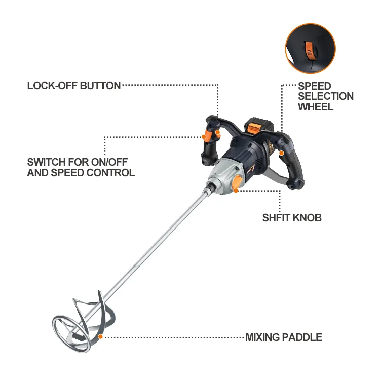 MAXXT MDPM20V miscelatore a batteria 20V frusta 140 mm