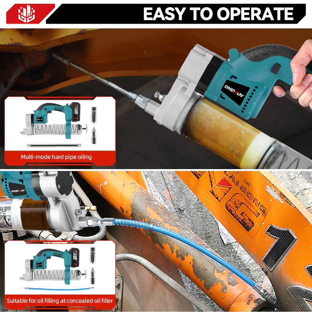 ONEVAN Automotive Tools Ingrassatore 10000PSI con 2 Batterie