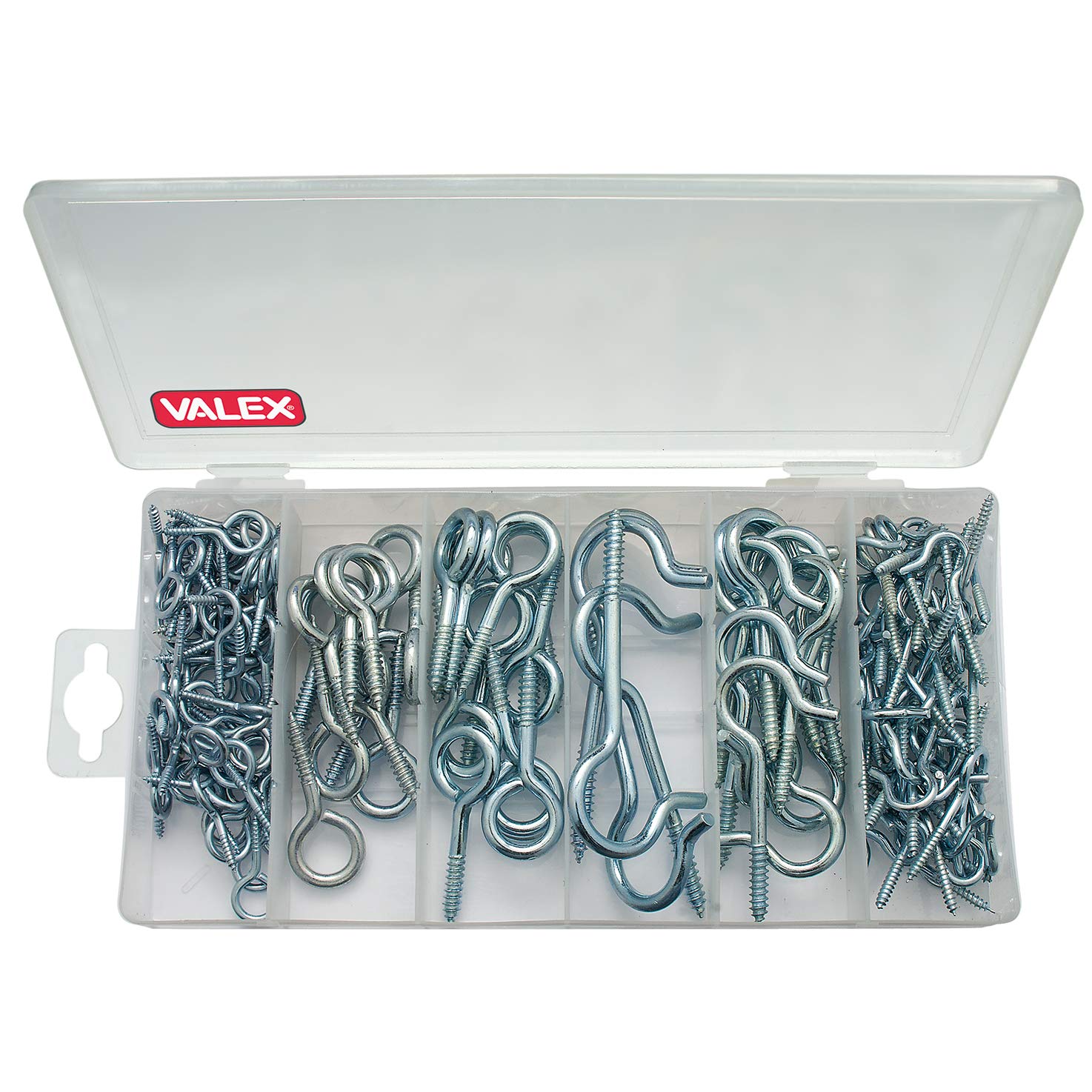 Valex Ganci con Vite 150 Pezzi Assortiti Aperti Chiusi