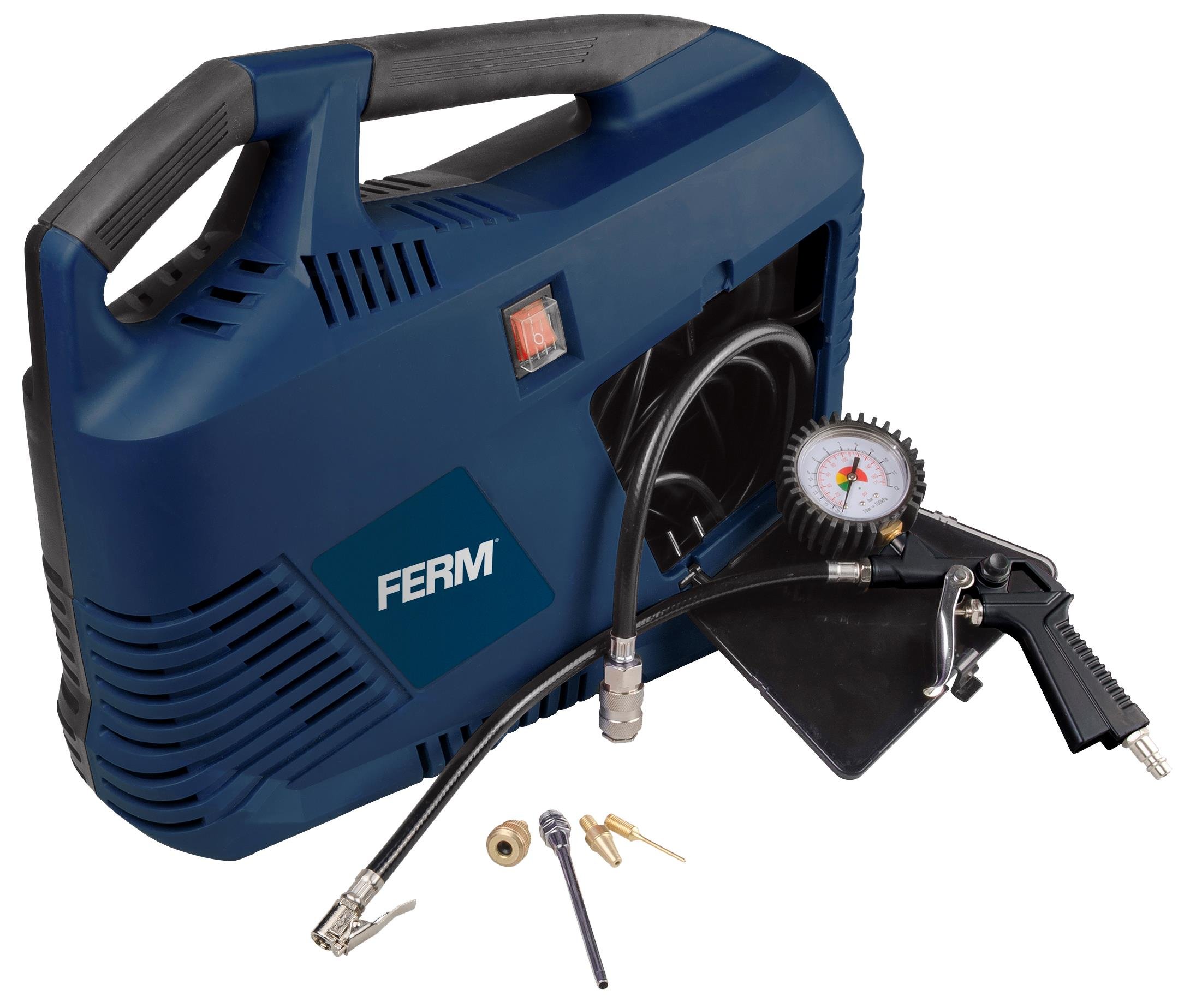 FERM CRM1049 Compressore Portatile 1100W 8 Bar