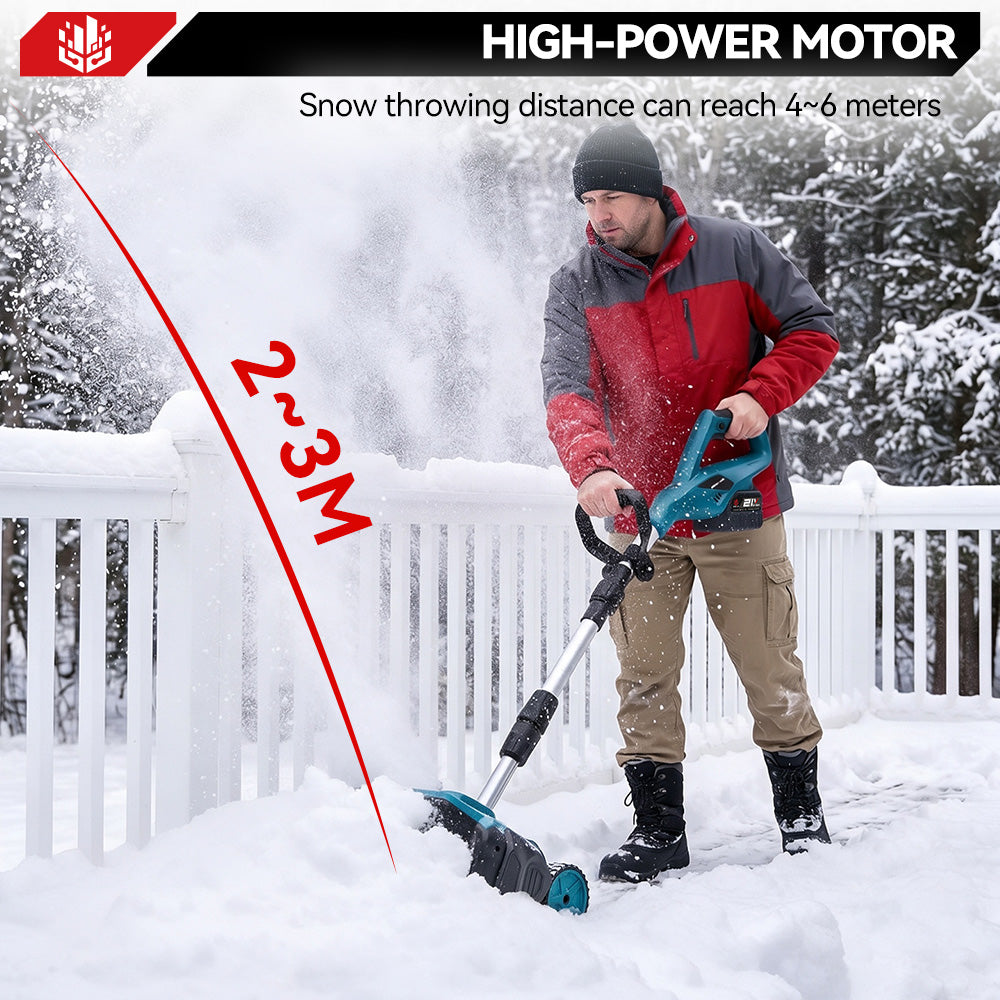 ONEVAN Garden Tools pala neve 12" brushless pieghevole ruote