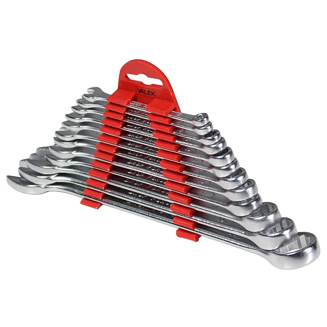 Valex Set 12 Chiavi Combinate 6-22 mm Acciaio Satinato