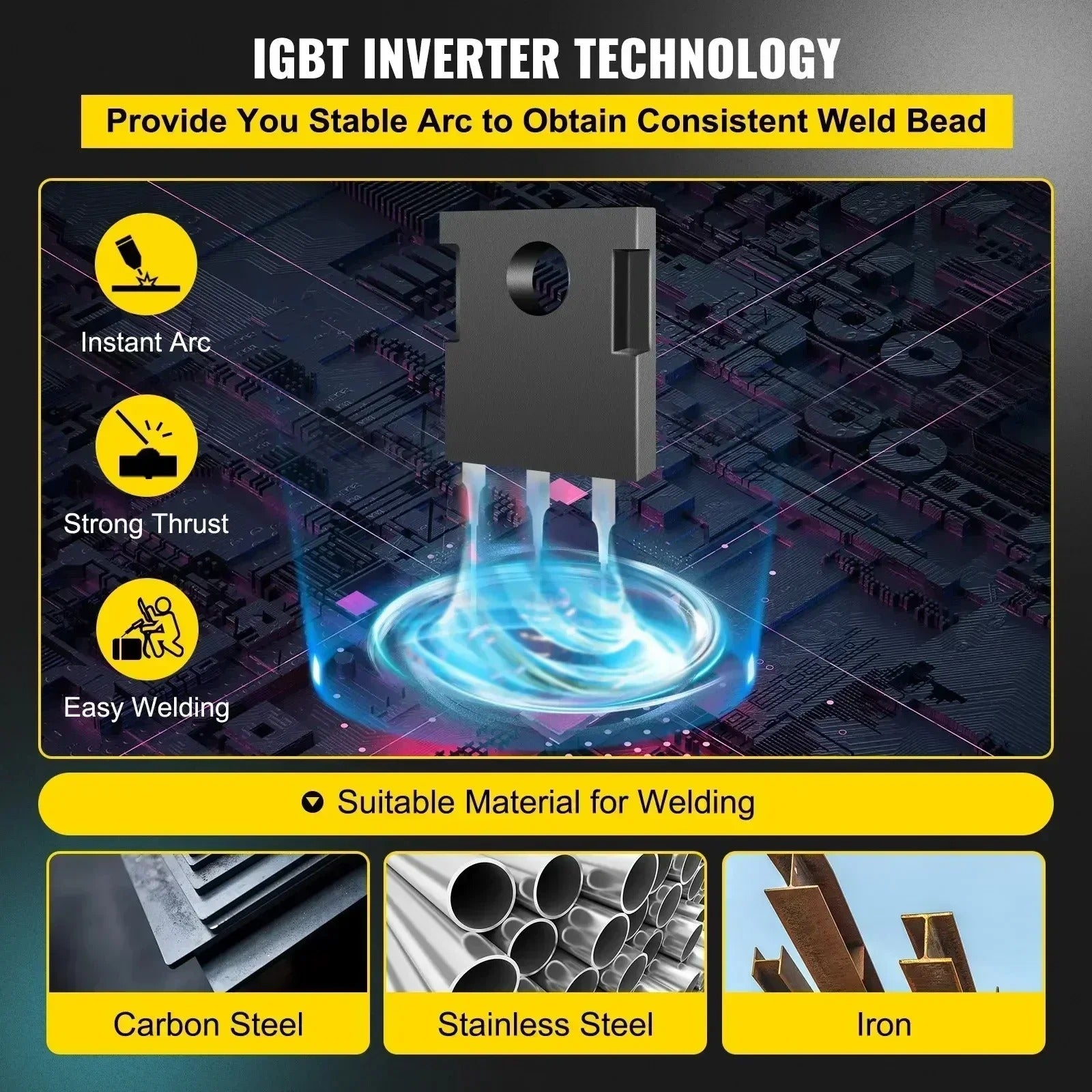 Sihao Automotive Saldatrice MIG270 3in1 MIG TIG MMA 220V